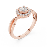 Ladies Ring 9#10058L@7 - Rose Gold - Image