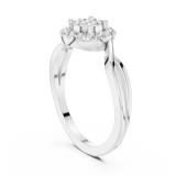 Ladies Ring 9#10058L@7 - White Gold - Image