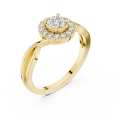 Ladies Ring 9#10058L@7 - Yellow Gold - Image