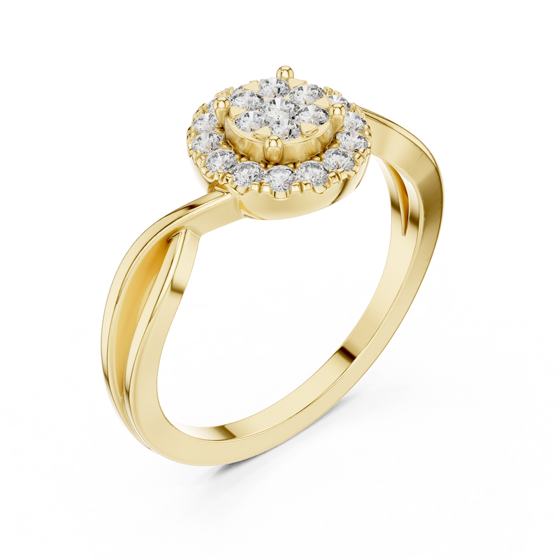 Ladies Ring 9#10058L@7 - Yellow Gold - Image