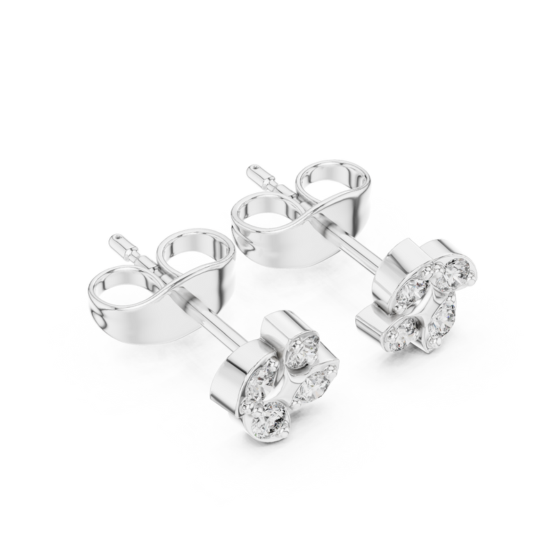 Earring 9#10059E - White Gold - Image