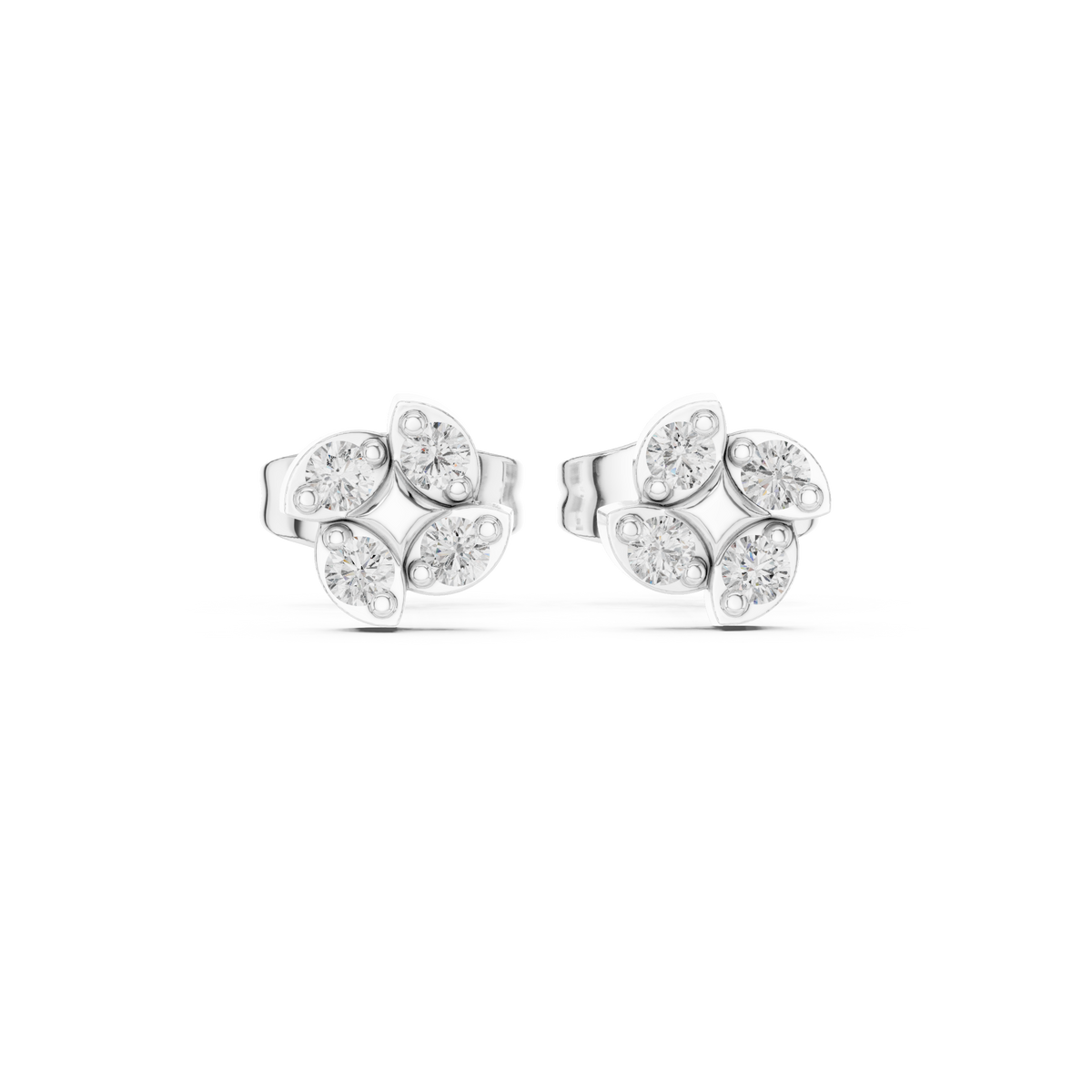 Earring 9#10059E - White Gold - Image