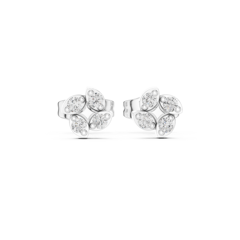 Earring 9#10059E - White Gold - Image
