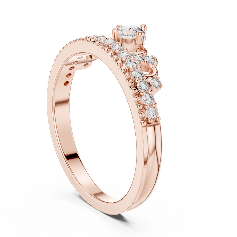 Ladies Ring 9#10059L - Rose Gold - Image