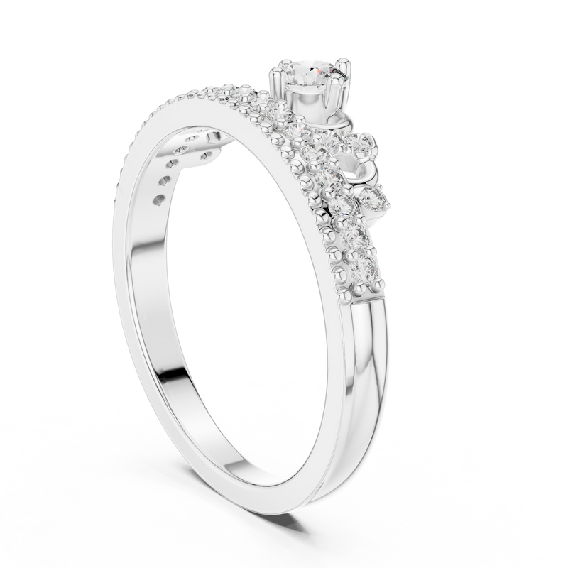 Ladies Ring 9#10059L - White Gold - Image