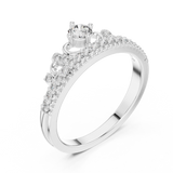 Ladies Ring 9#10059L - White Gold - Image