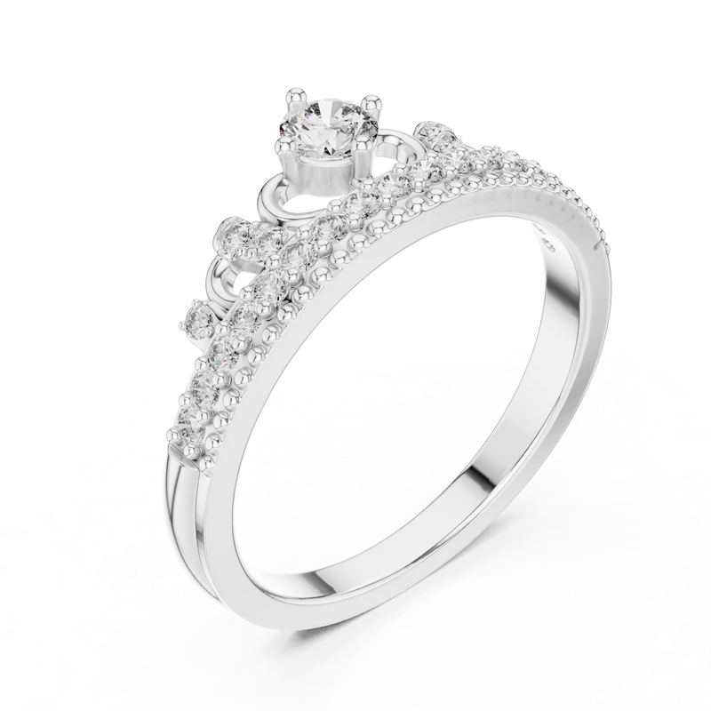 Ladies Ring 9#10059L - White Gold - Image