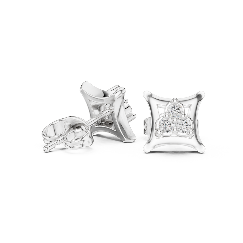 Earring 9#10060E - White Gold - Image