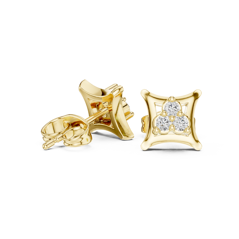 Earring 9#10060E - Yellow Gold - Image