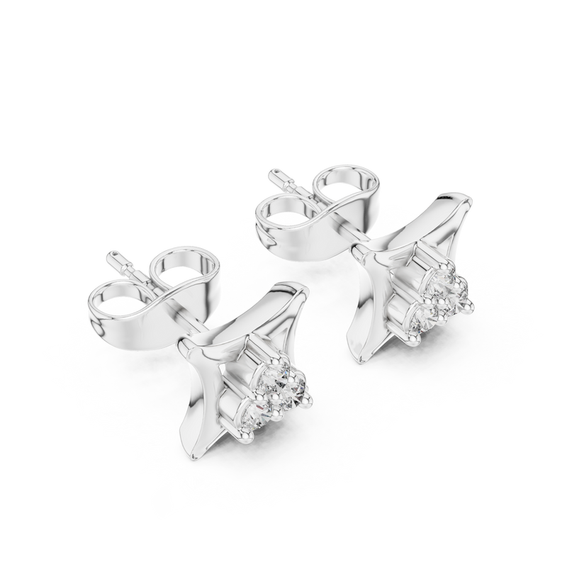 Earring 9#10060E - White Gold - Image