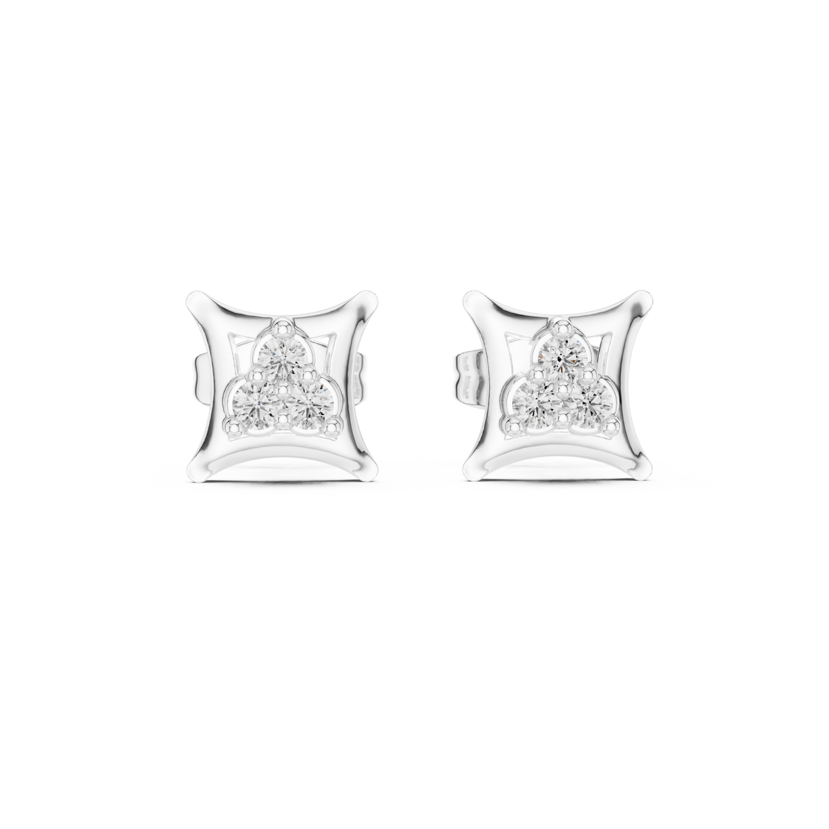 Earring 9#10060E - White Gold - Image