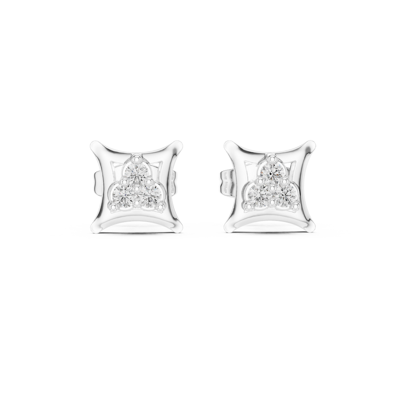 Earring 9#10060E - White Gold - Image