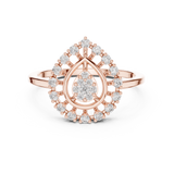 Ladies Ring 9#10060L@7 - Rose Gold - Image