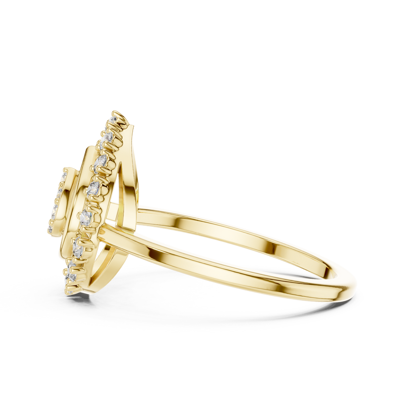 Ladies Ring 9#10060L@7 - Yellow Gold - Image