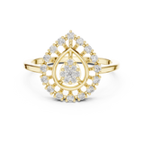Ladies Ring 9#10060L@7 - Yellow Gold - Image