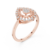 Ladies Ring 9#10060L@7 - Rose Gold - Image