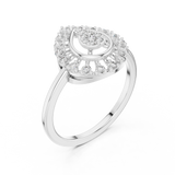 Ladies Ring 9#10060L@7 - White Gold - Image
