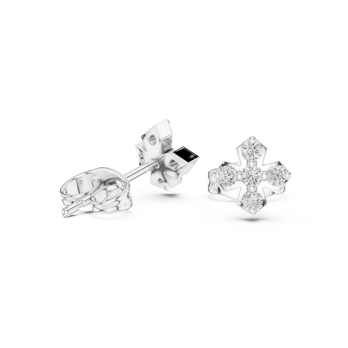 Earring 9#10061E - White Gold - Image
