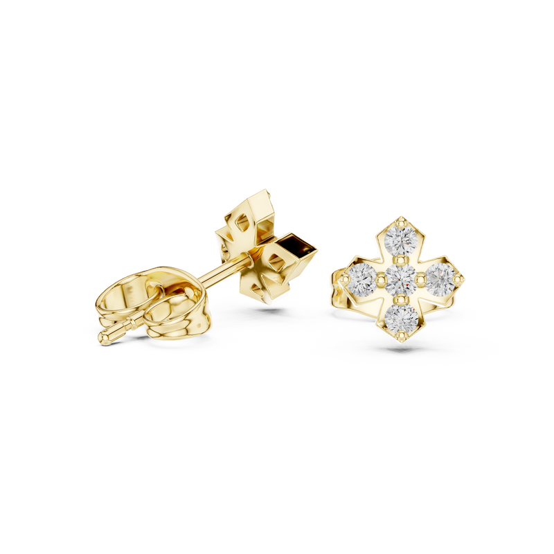 Earring 9#10061E - Yellow Gold - Image