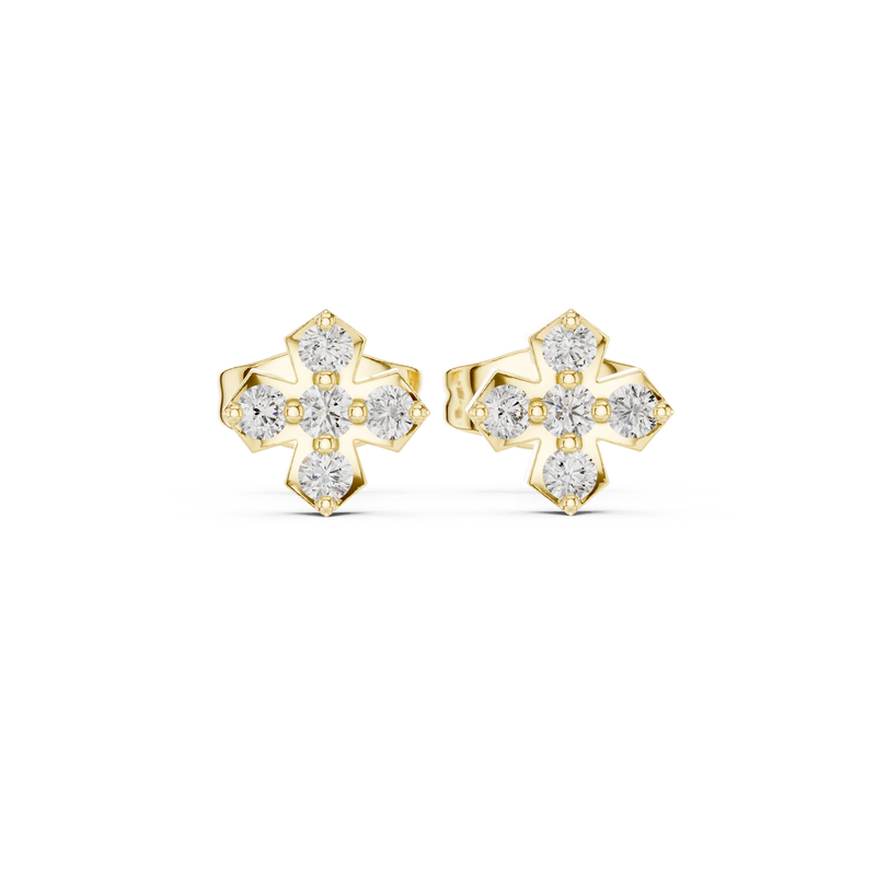 Earring 9#10061E - Yellow Gold - Image