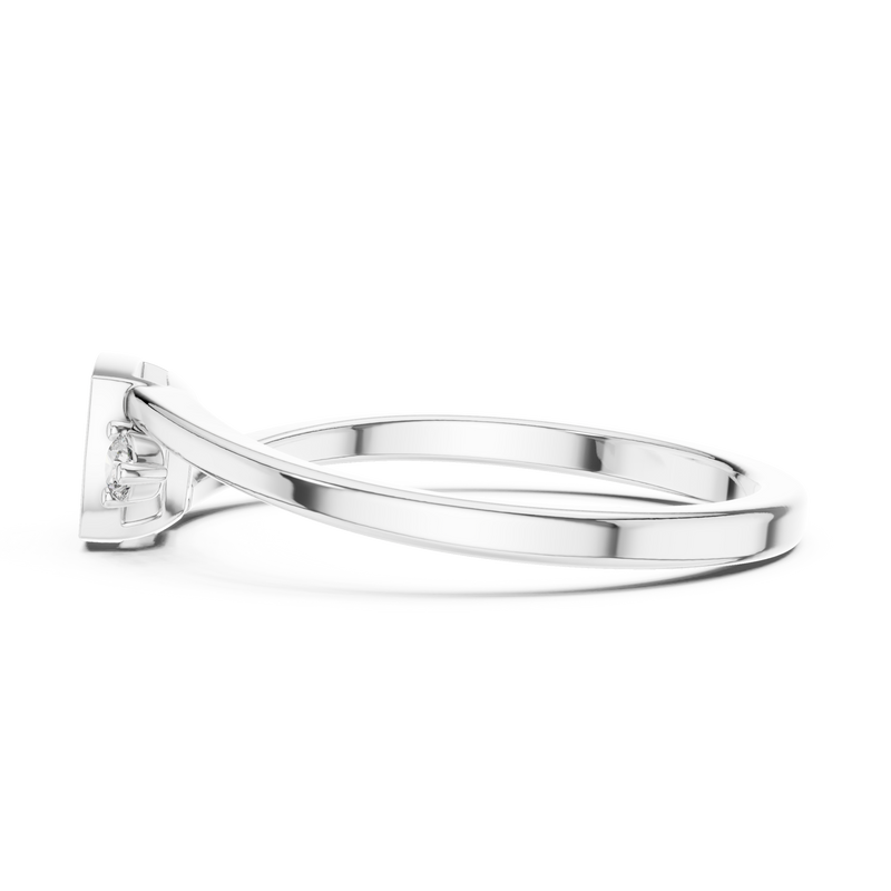 Ladies Ring 9#10061L@7 - White Gold - Image