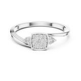 Ladies Ring 9#10061L@7 - White Gold - Image