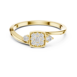 Ladies Ring 9#10061L@7 - Yellow Gold - Image