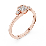 Ladies Ring 9#10061L@7 - Rose Gold - Image