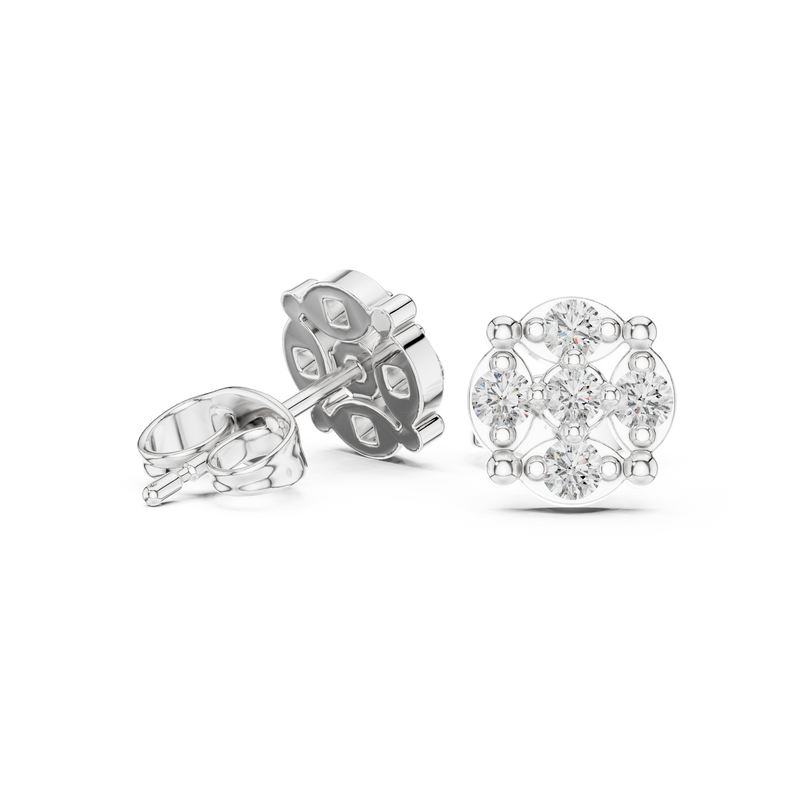 Earring 9#10062E - White Gold - Image
