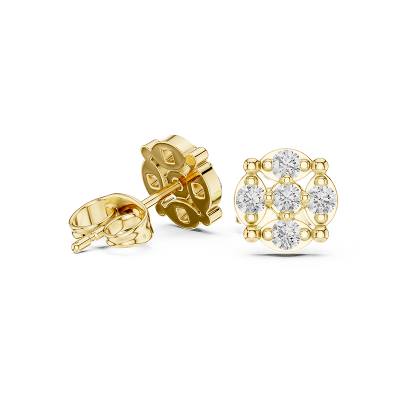 Earring 9#10062E - Yellow Gold - Image