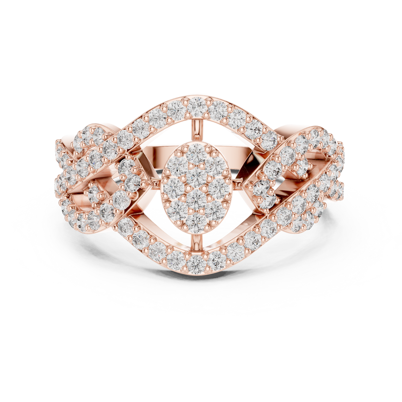 Ladies Ring 9#10062L - Rose Gold - Image