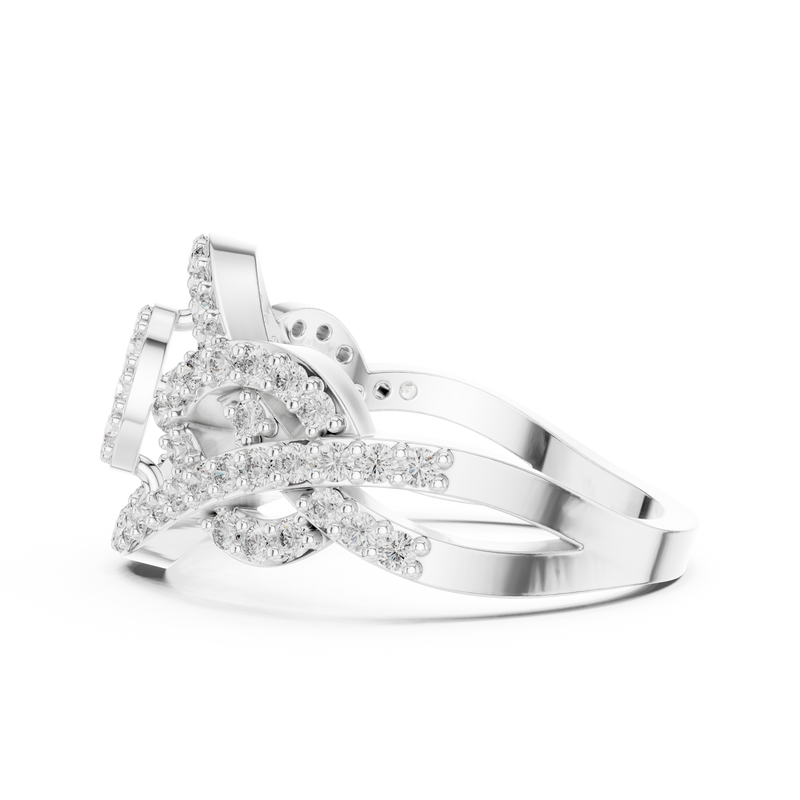 Ladies Ring 9#10062L - White Gold - Image