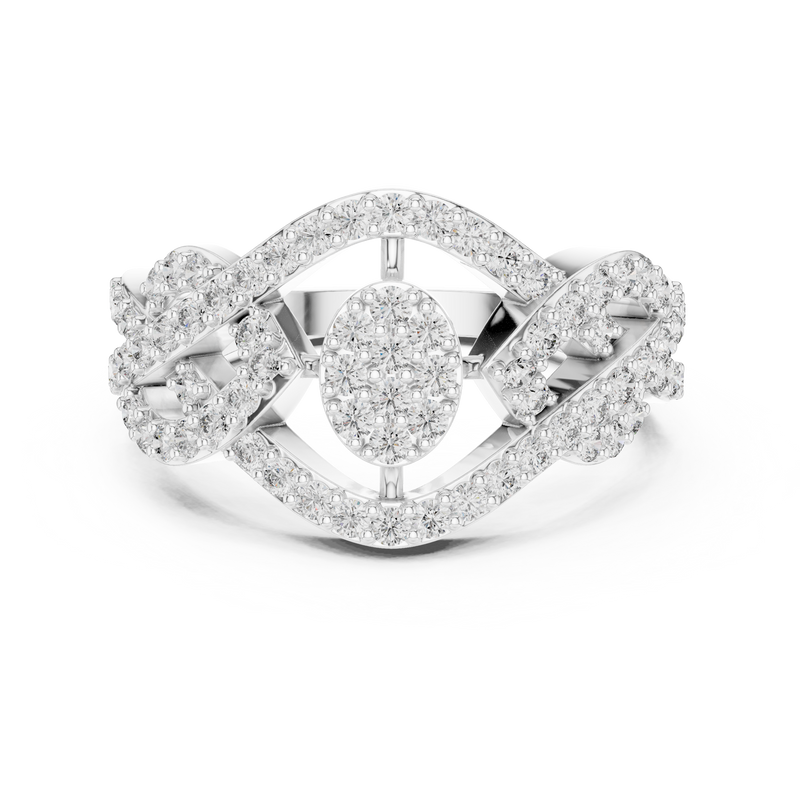 Ladies Ring 9#10062L - White Gold - Image