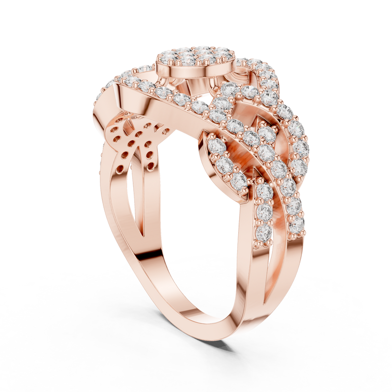 Ladies Ring 9#10062L - Rose Gold - Image