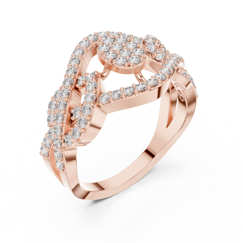 Ladies Ring 9#10062L - Rose Gold - Image