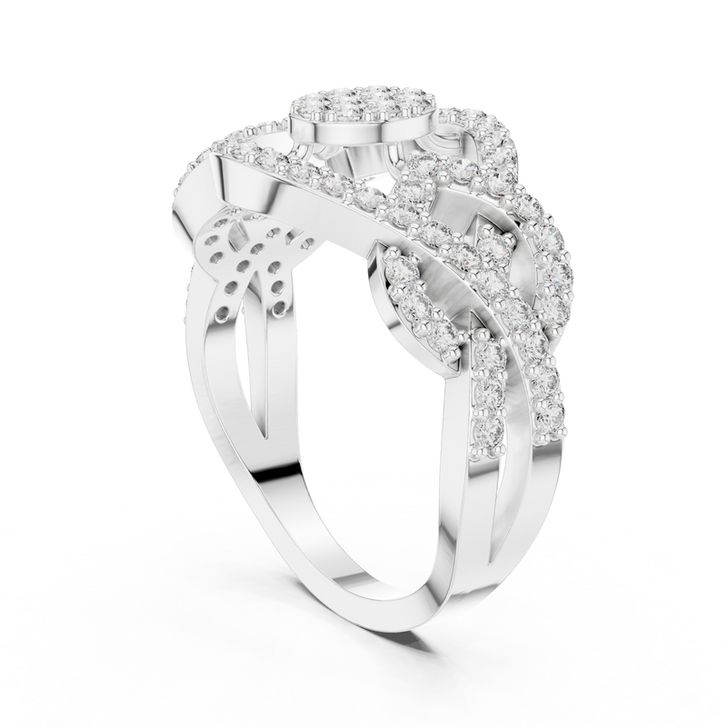 Ladies Ring 9#10062L - White Gold - Image