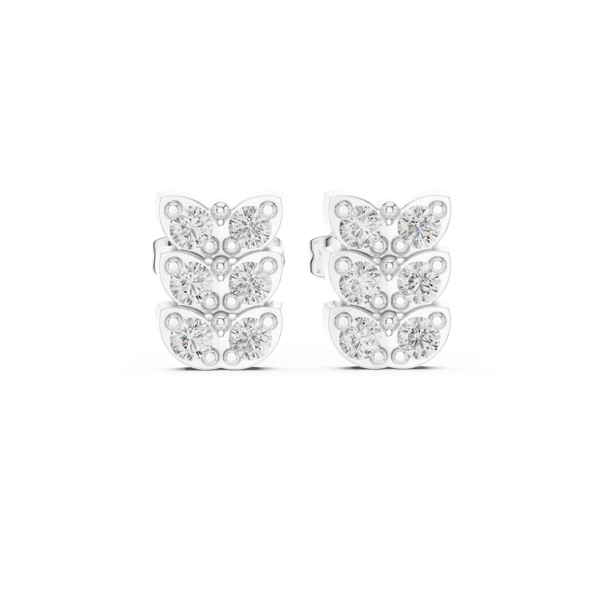 Earring 9#10063E - White Gold - Image