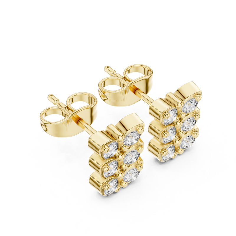 Earring 9#10063E - Yellow Gold - Image