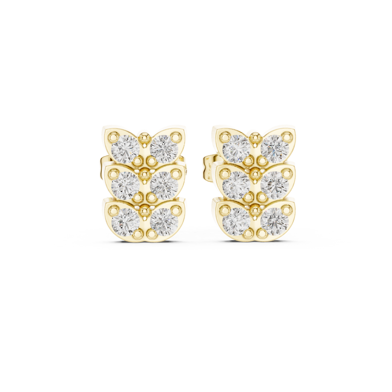 Earring 9#10063E - Yellow Gold - Image