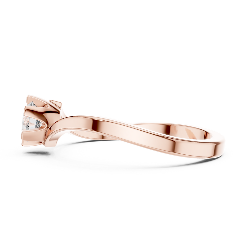 Ladies Ring 9#10063L@7 - Rose Gold - Image