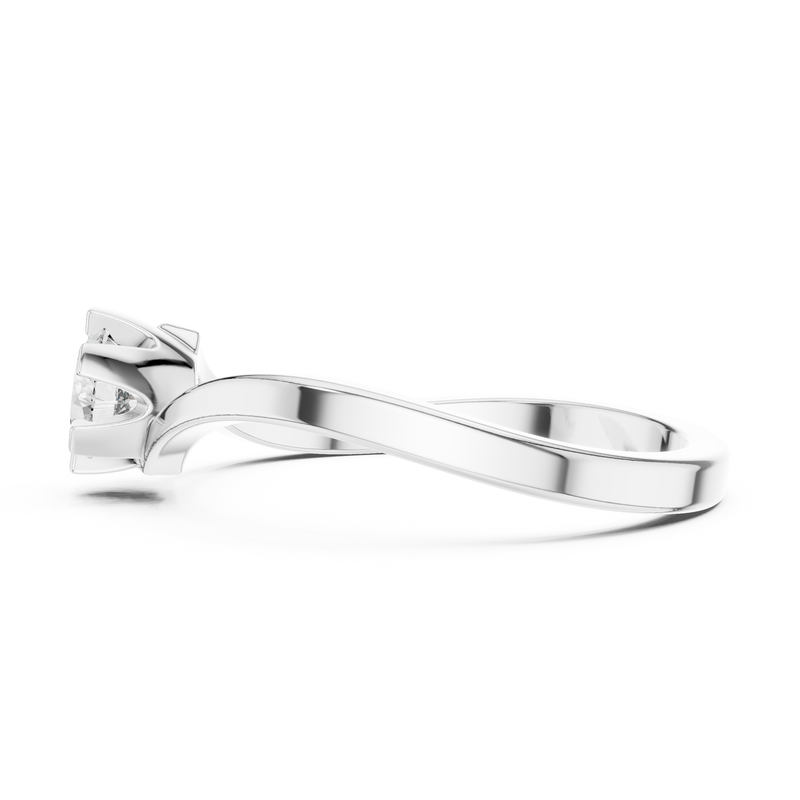 Ladies Ring 9#10063L@7 - White Gold - Image