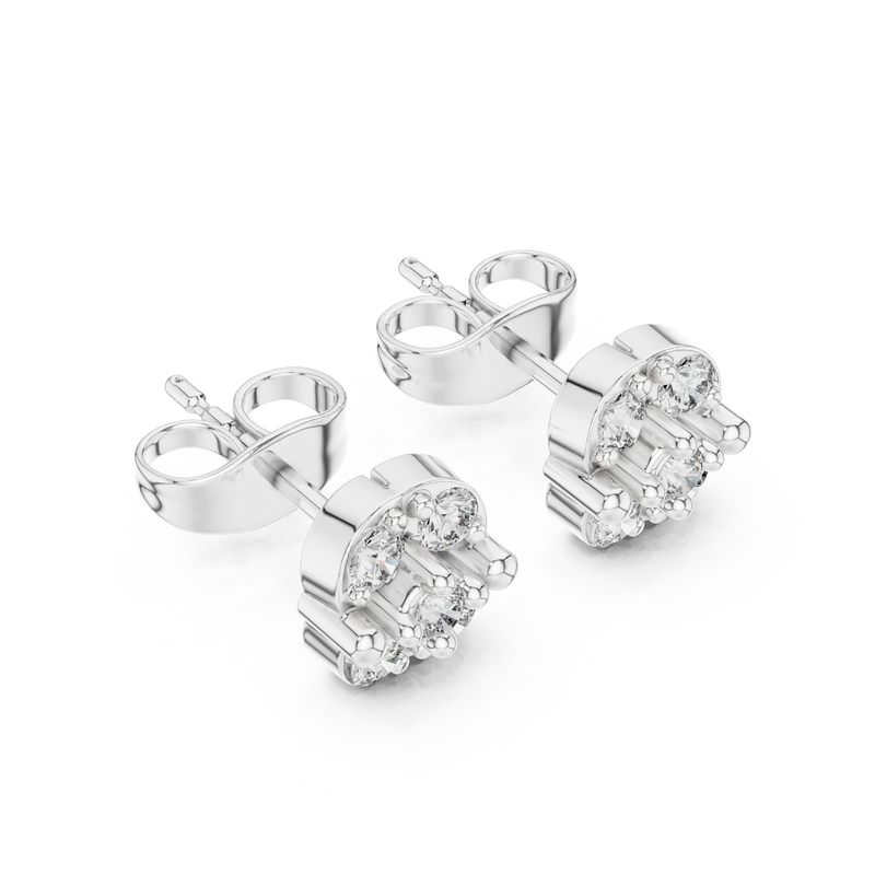 Earring 9#10064E - White Gold - Image