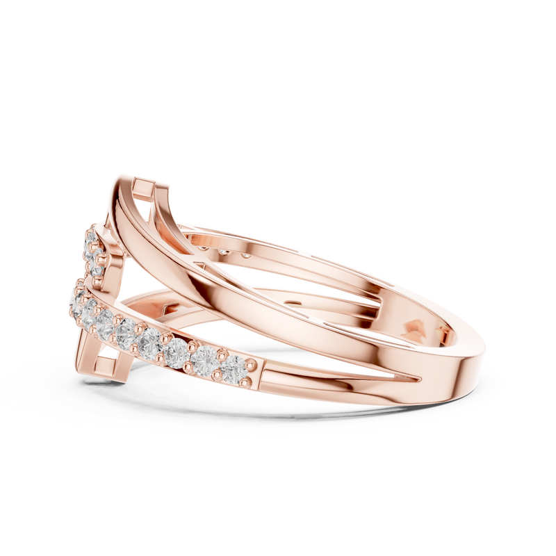 Ladies Ring 9#10064L - Rose Gold - Image