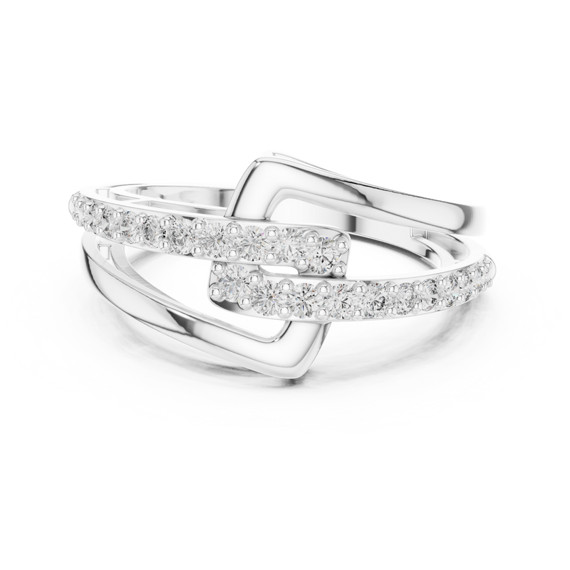 Ladies Ring 9#10064L - White Gold - Image