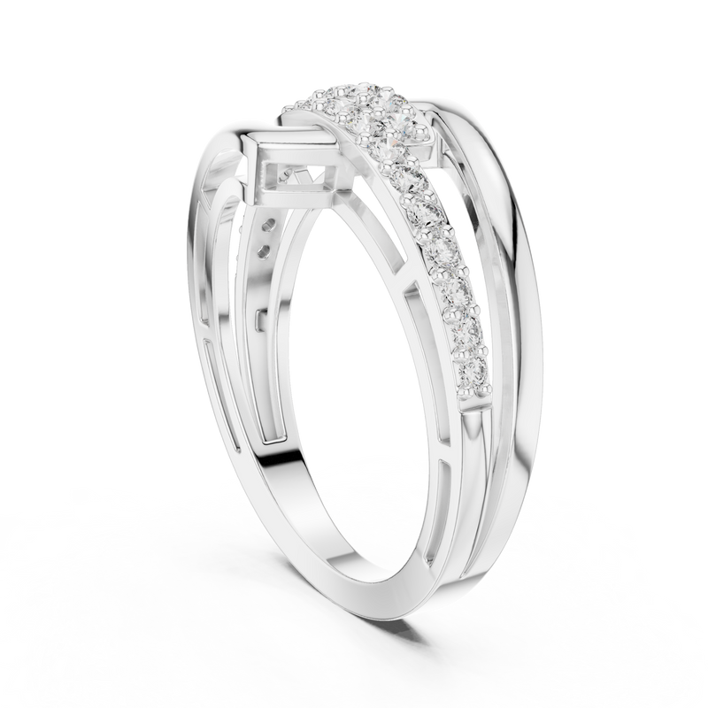 Ladies Ring 9#10064L - White Gold - Image