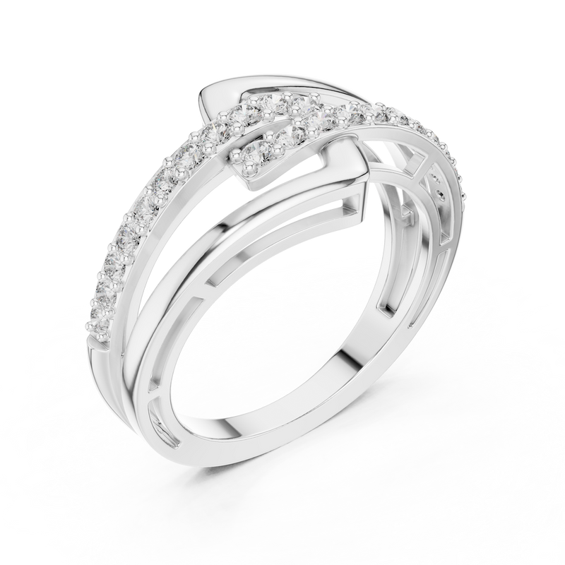 Ladies Ring 9#10064L - White Gold - Image