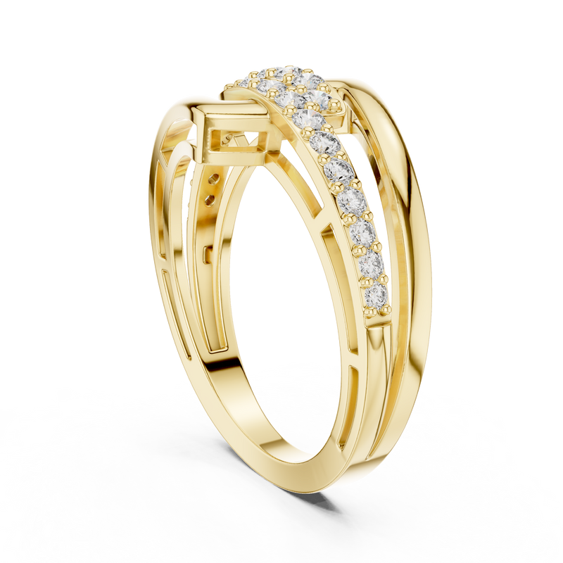 Ladies Ring 9#10064L - Yellow Gold - Image