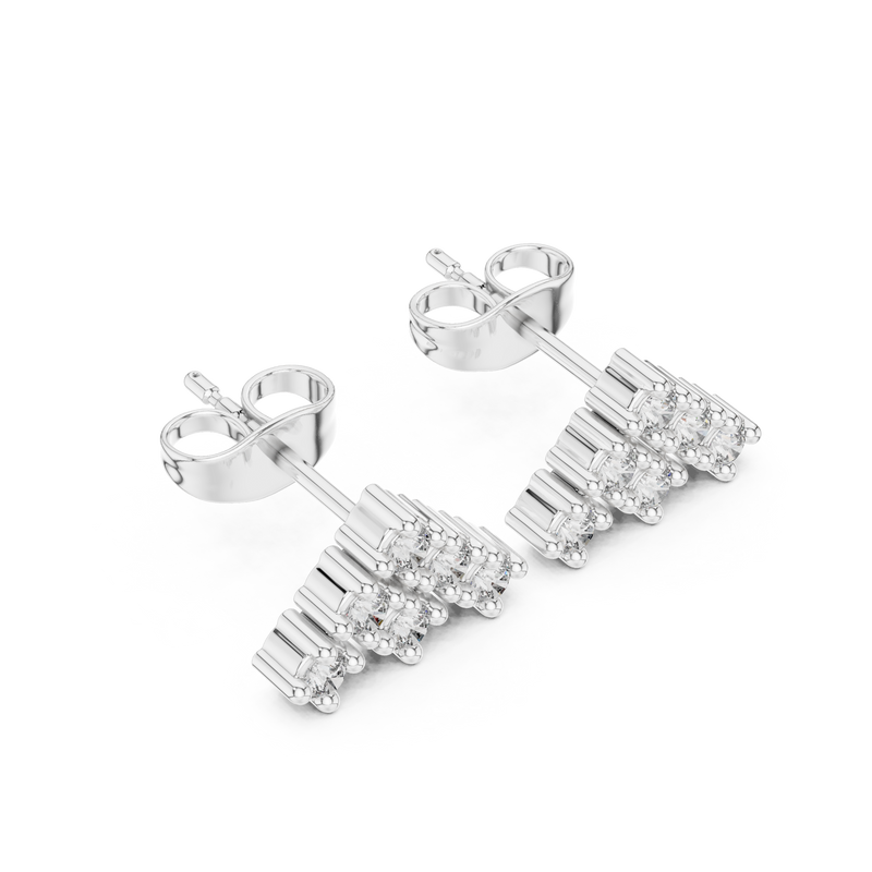 Earring 9#10065E - White Gold - Image