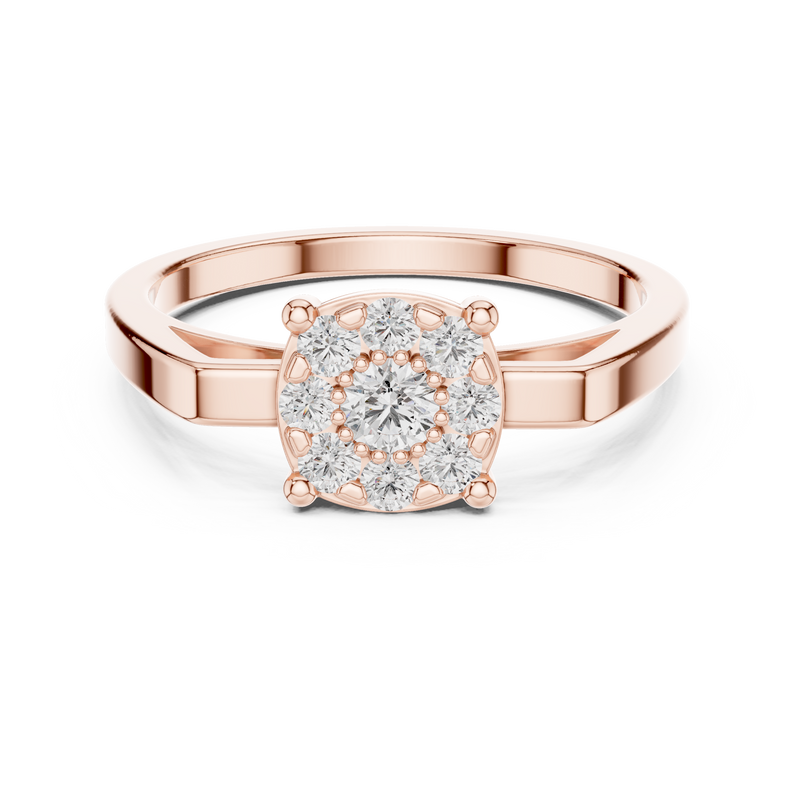 Ladies Ring 9#10065L@7 - Rose Gold - Image