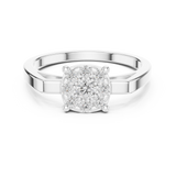 Ladies Ring 9#10065L@7 - White Gold - Image